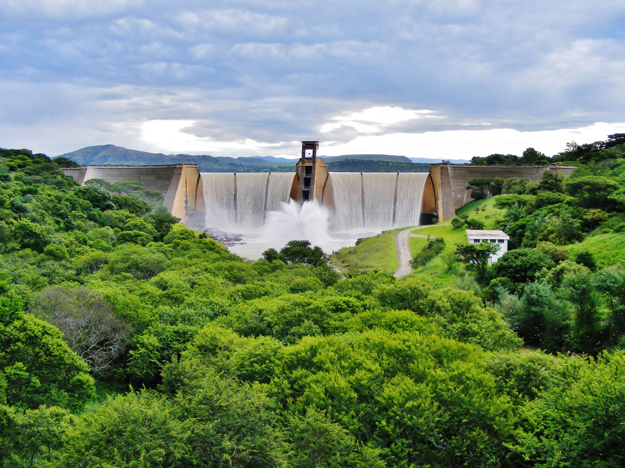 The dams are mostly full