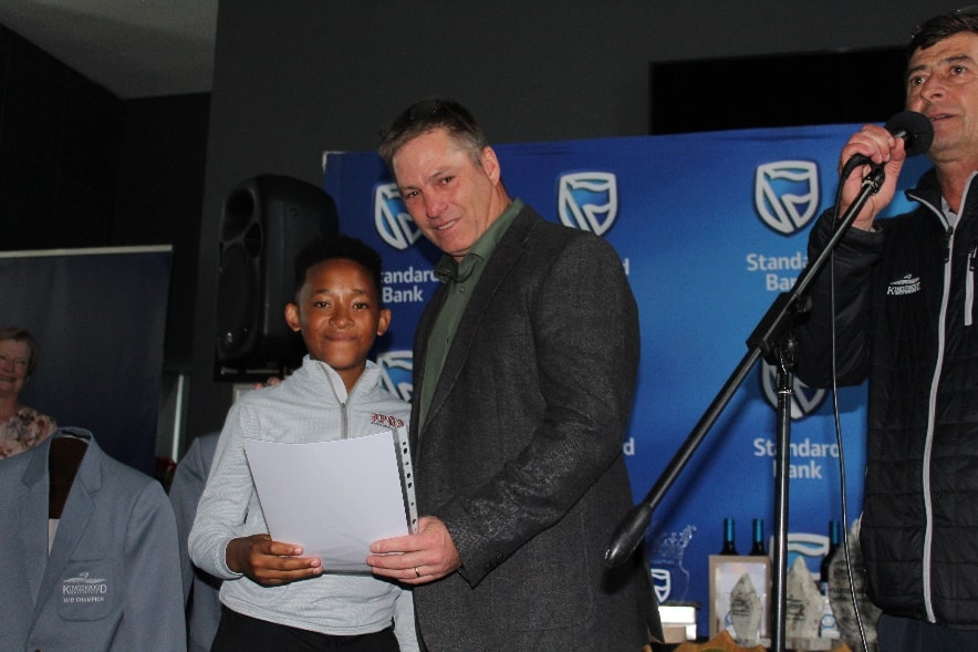 Motsamai Moreki was the youngest player in the Club Champs and got their first hole-in-one on the 12th