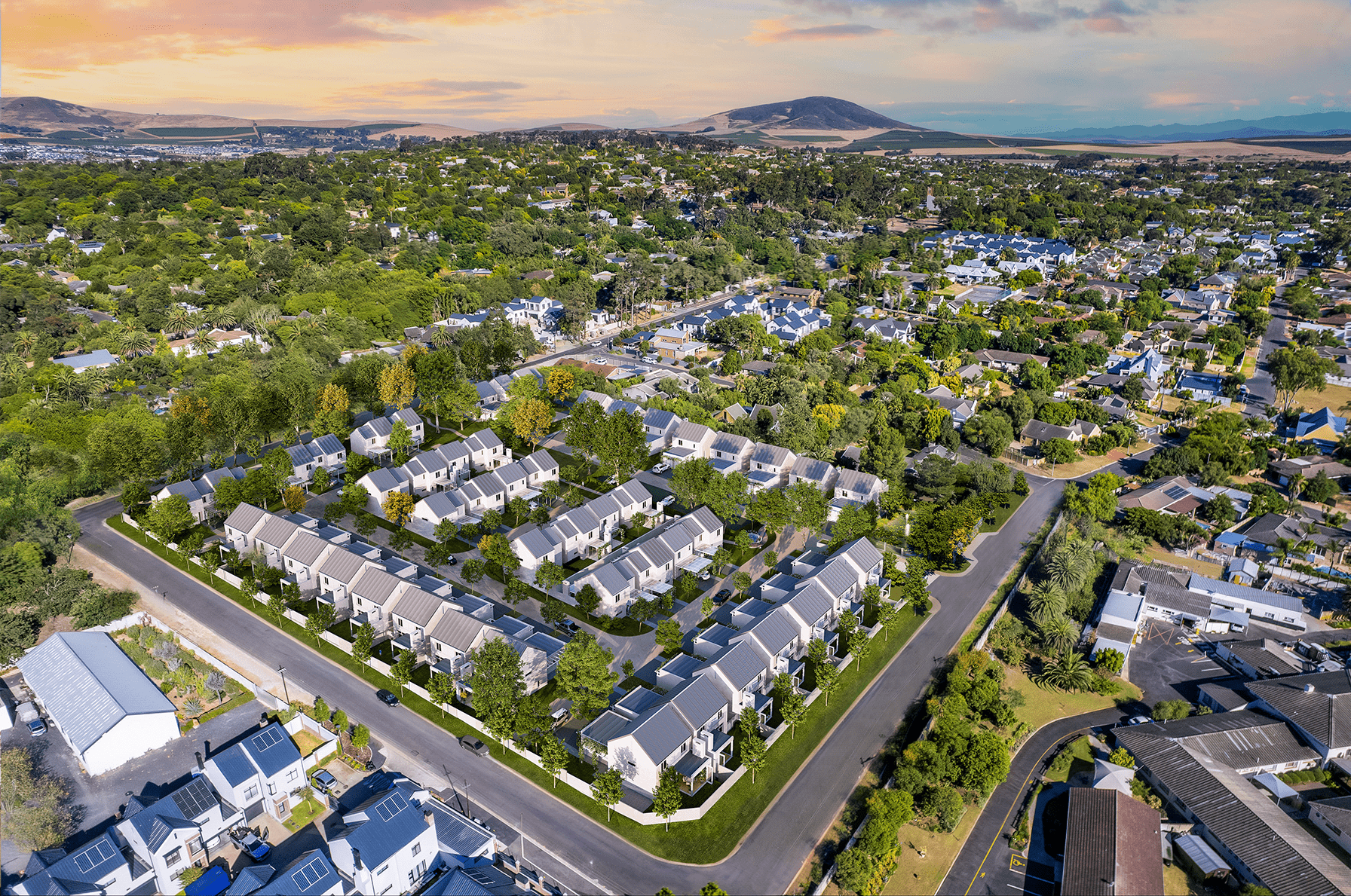 Explore Le Ruh Security Estate in Durbanville, offering secure living with modern homes and tranquil outdoor spaces.